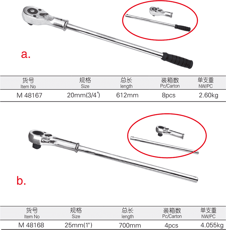 強(qiáng)力型梨頭棘輪組合扳手(圖1)